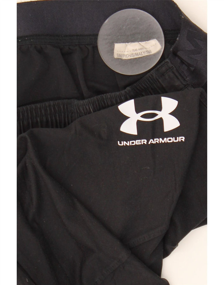 UNDER ARMOUR Grafiske Leggings til kvinder UK 10 Small Black Colourblock