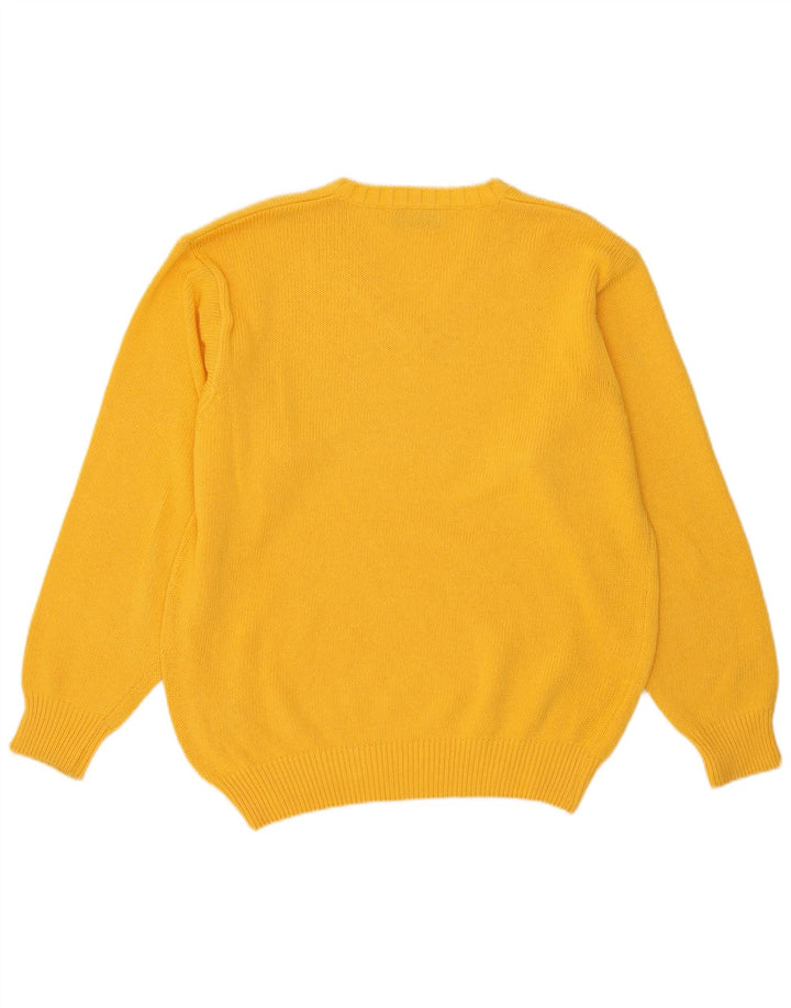 Donny & Max Herre V-hals sweater Stor gul bomuld
