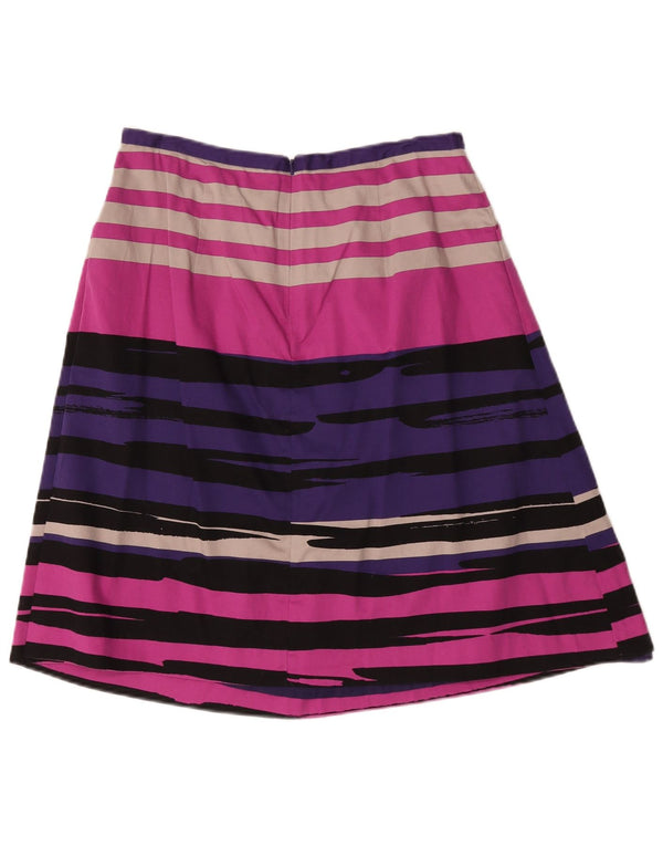 Hobbs Kvinder plisseret A-line nederdel UK 14 Large W32 Flerfarvet stribet