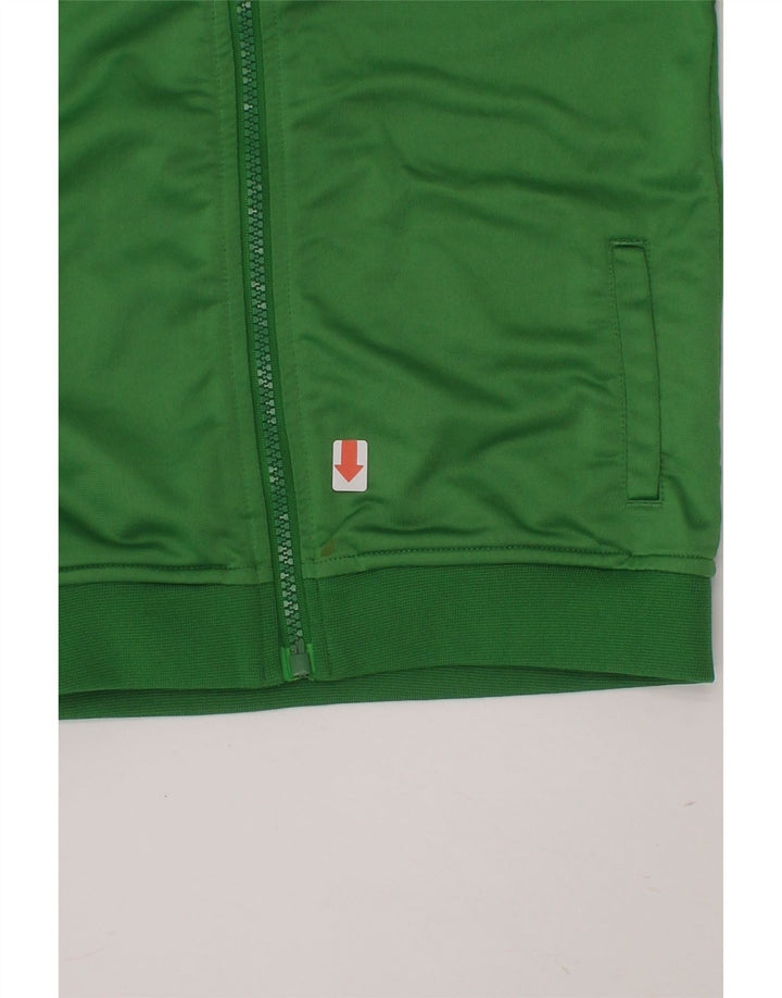 PUMA Boys Tracksuit Top Jacket 3-4 Years Green Colourblock Polyester Vintage Puma and Second-Hand Puma from Messina Hembry 