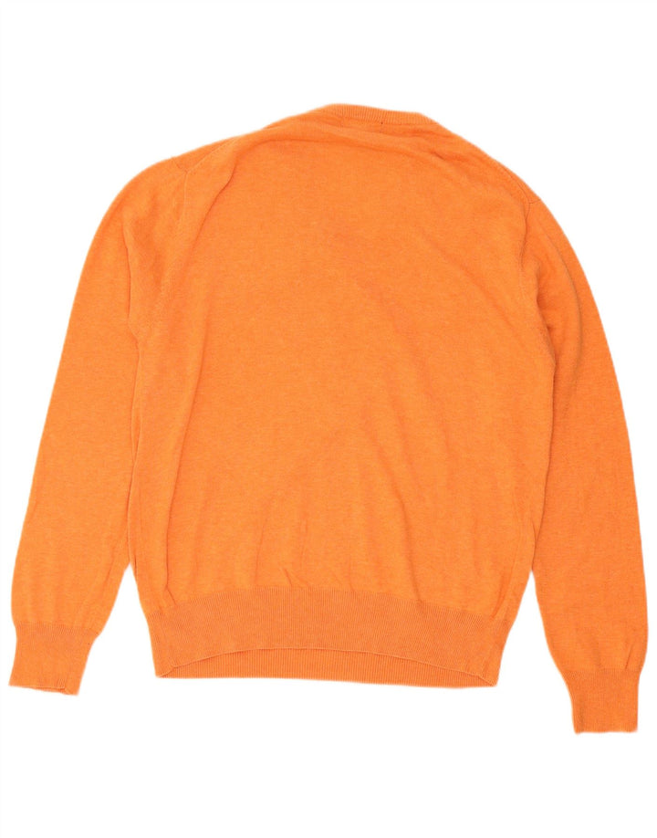 Gant Herre V-hals sweater Medium Orange Bomuld