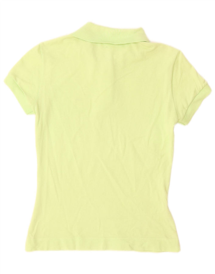 Lacoste Dame Polo Shirt Størrelse 38 Medium Grøn Bomuld