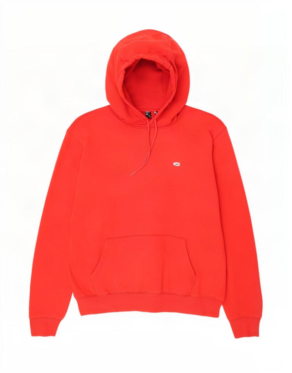 Tommy Hilfiger Mens Hoodie Jumper Large Red Cotton