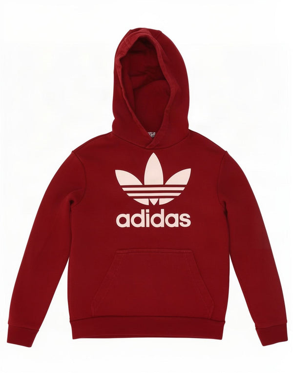 Adidas Grafisk hættetrøje til drenge 9-10 år Bourgogne bomuld