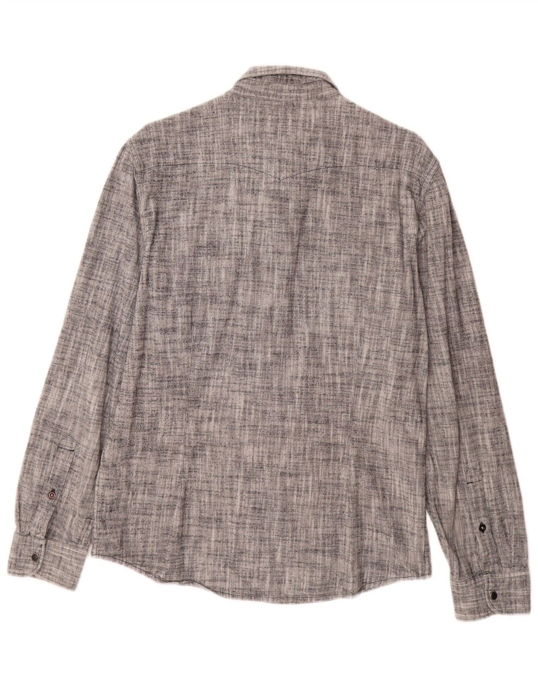 Lee Herre Slim Fit Flanellskjorte Stor grå Flecked Bomuld