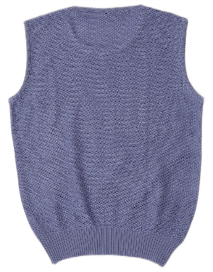 Silvana Dame Vest Tank Top IT 48 XL Blå Akryl