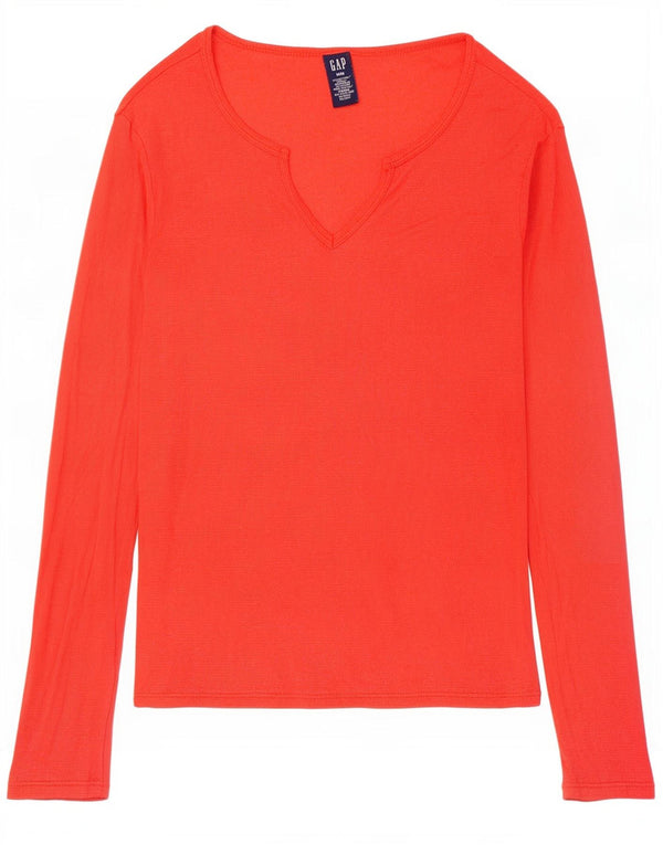 Gap Dame Top Langærmet UK 12 Medium Orange Bomuld
