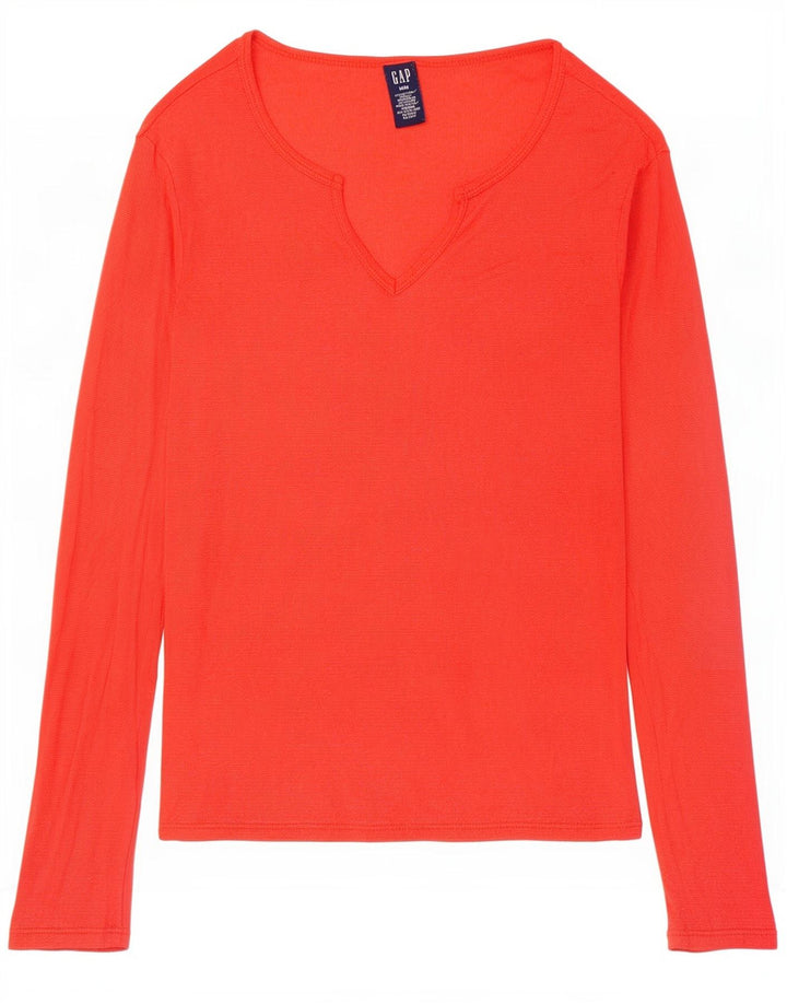 Gap Dame Top Langærmet UK 12 Medium Orange Bomuld
