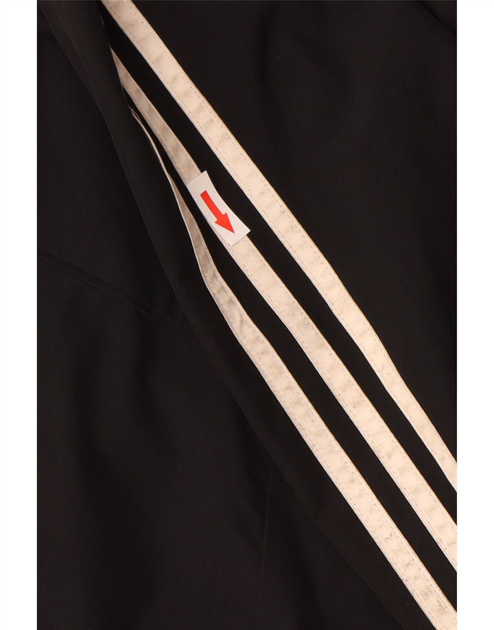 Adidas Træningsdragt med hætte til mænd, lille, sort polyester