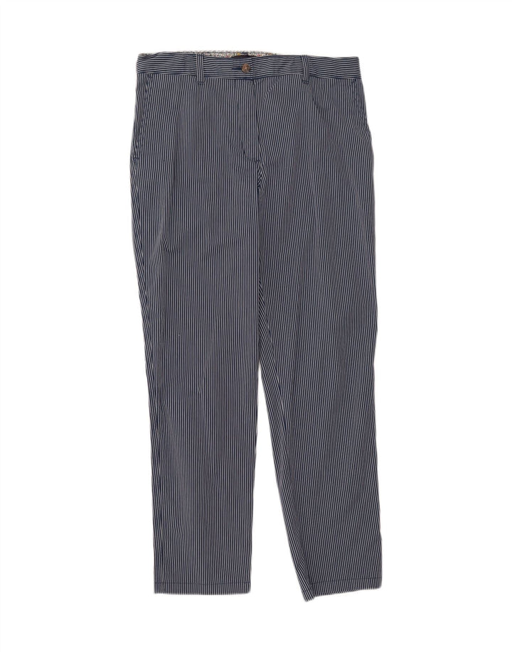MARKS & SPENCER Womens Chino Trousers UK 12 Medium W32 L30 Navy Blue Vintage Marks & Spencer and Second-Hand Marks & Spencer from Messina Hembry 