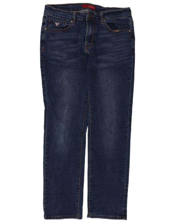 Guess lige slanke jeans til kvinder W30 L28 blå bomuld