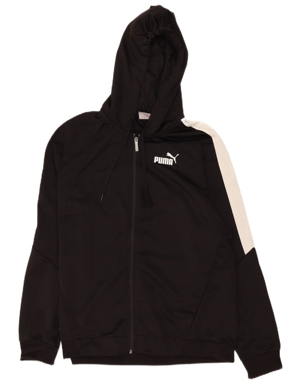 Puma Hættetrøje med lynlås til mænd XL Sort Colourblock Polyester