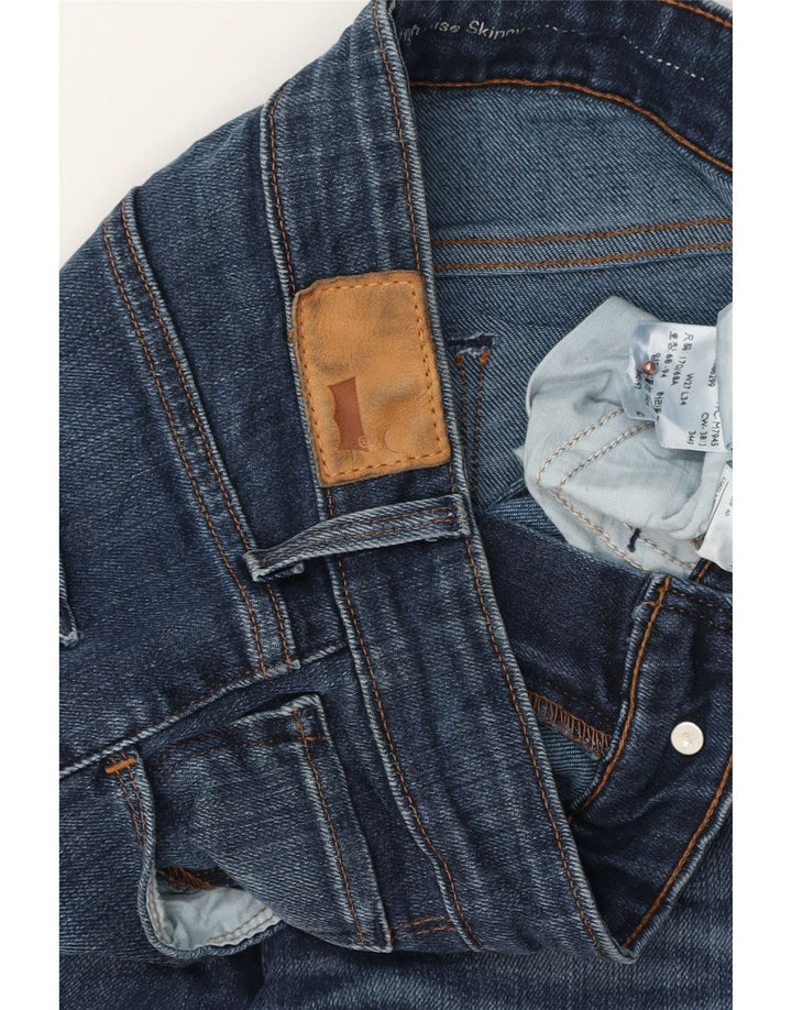 LEVI'S skinny jeans med høj talje til kvinder W27 L24 blå bomuld