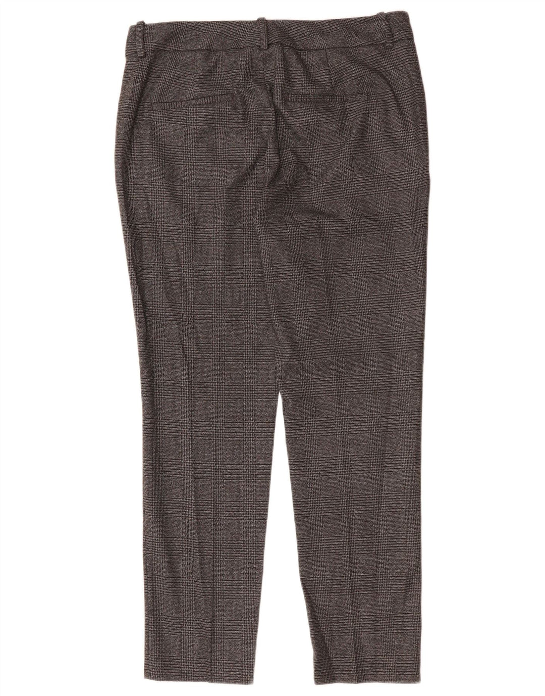 ZARA Slim Suit Bukser til kvinder EU 40 Medium W30 L29 Grå ternet polyester