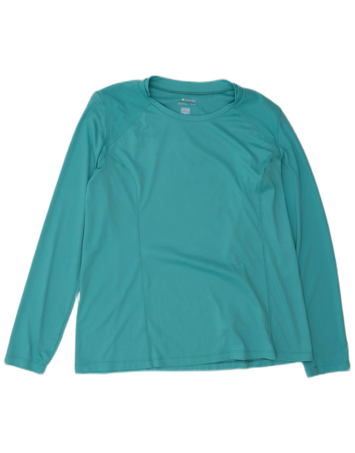 Columbia Dame Top Langærmet UK 18 XL turkis polyester