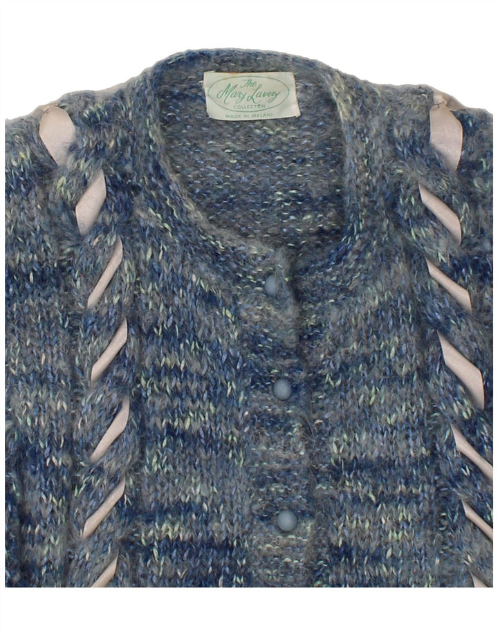 MARY LAVERY Womens Cardigan Sweater UK 14 Large Blue Vintage Mary Lavery and Second-Hand Mary Lavery from Messina Hembry 