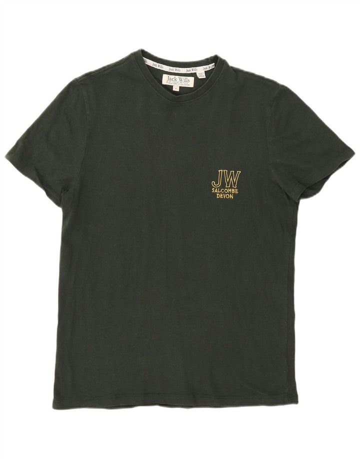 Jack Wills Herre Salcombe Devon T-Shirt Top Medium Khaki