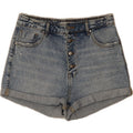 ZARA Womens Denim Shorts EU 36 Small W26 Blue Cotton Vintage Zara and Second-Hand Zara from Messina Hembry 