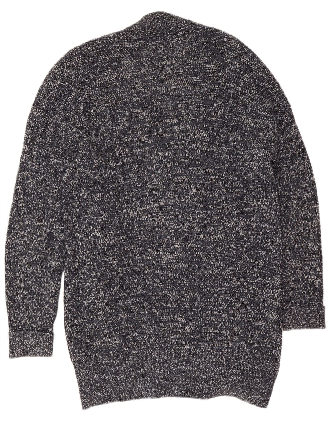 Zara Herre Cardigan Sweater Lille grå Flecked Bomuld
