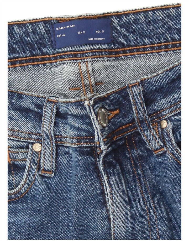 Zara Herre Skinny Jeans EU 40 Medium W31 L30 Blå