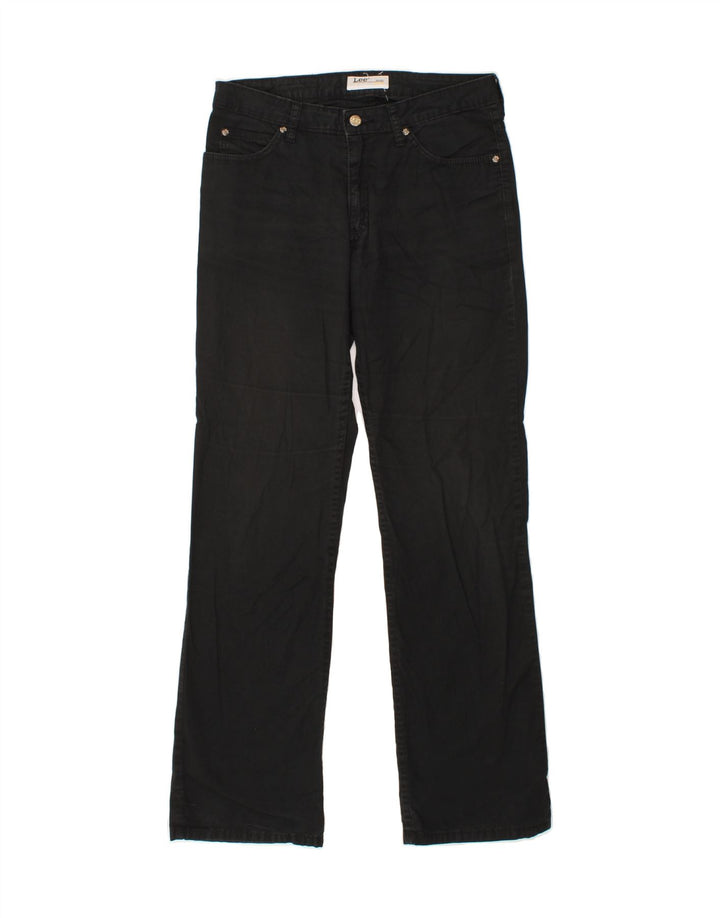 LEE Womens Cameron Bootcut Casual Trousers W32 L33 Black Cotton Vintage Lee and Second-Hand Lee from Messina Hembry 