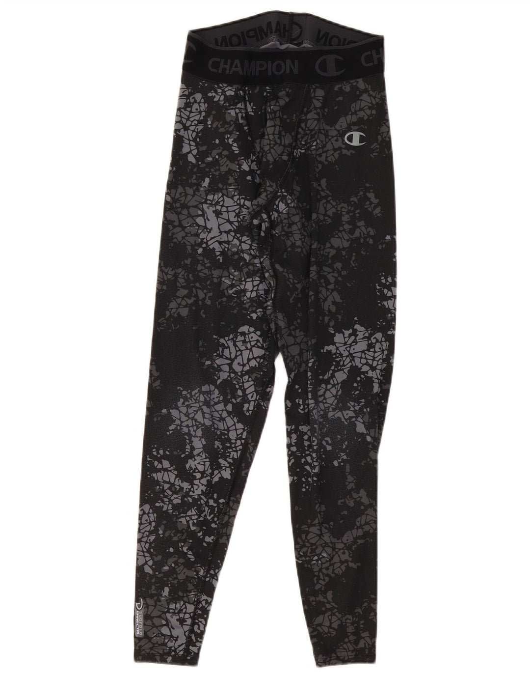 Champion Herre Performance Graphic Leggings Small Grey Camouflage