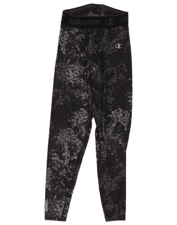 Champion Herre Performance Graphic Leggings Small Grey Camouflage