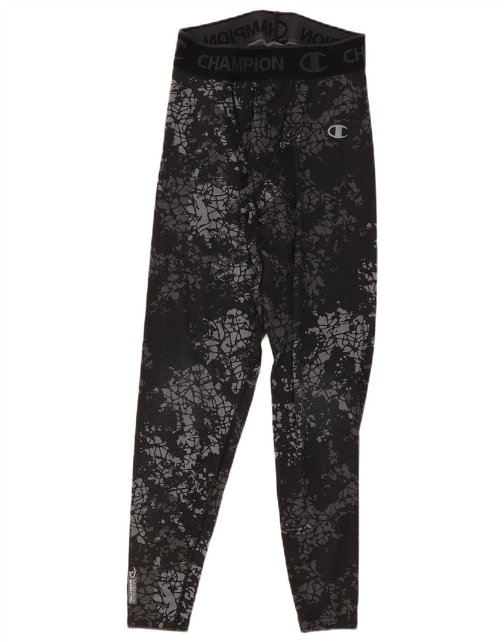 Champion Herre Performance Graphic Leggings Small Grey Camouflage