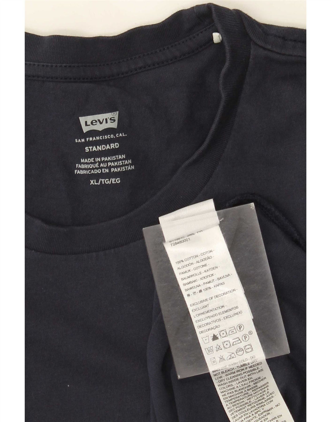 Levi's Standard Top Langærmet XL Marineblå Bomuld