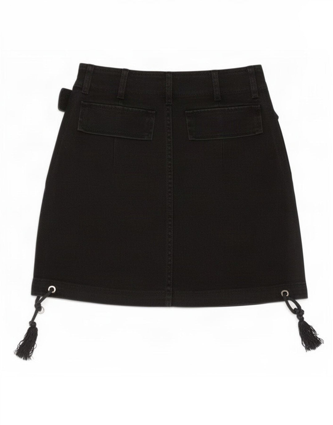 Zara Dame Mini Denim Nederdel XS W24 Sort