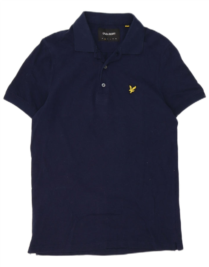 Lyle & Scott herre poloskjorte lille marineblå bomuld