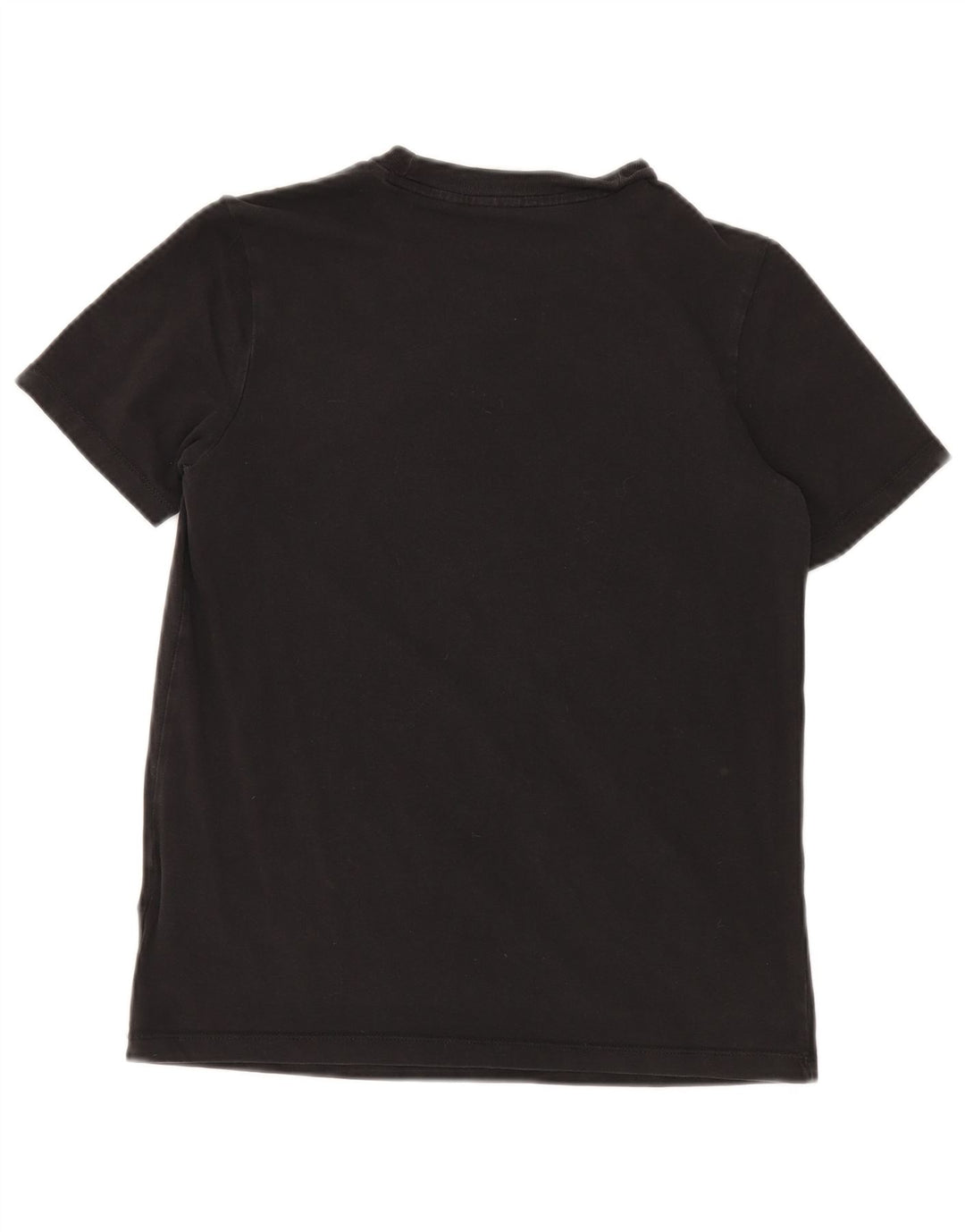 Adidas Dame Grafisk T-Shirt Top UK 12 Medium Sort Bomuld