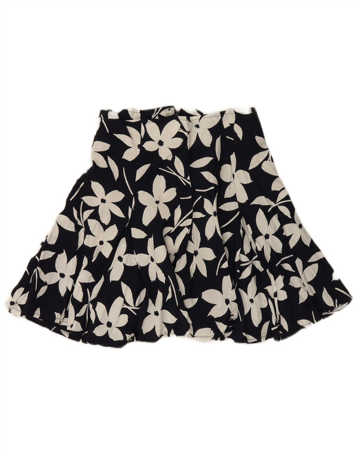 Avant Dame Mini-nederdel W28 Medium Sort Floral Viscose