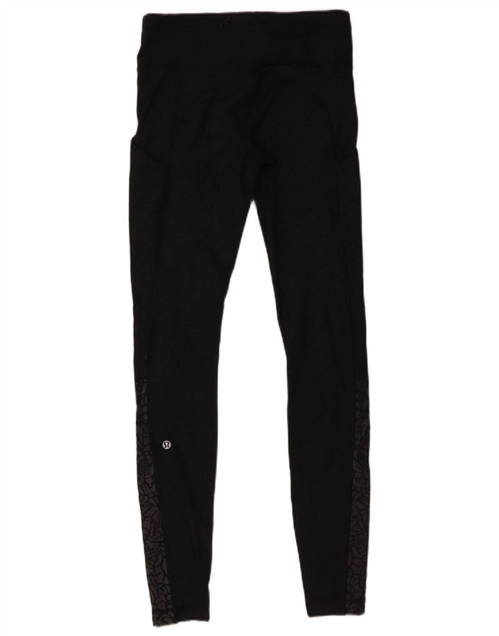Lululemon Womens Leggings US 6 Medium Black Animal Print