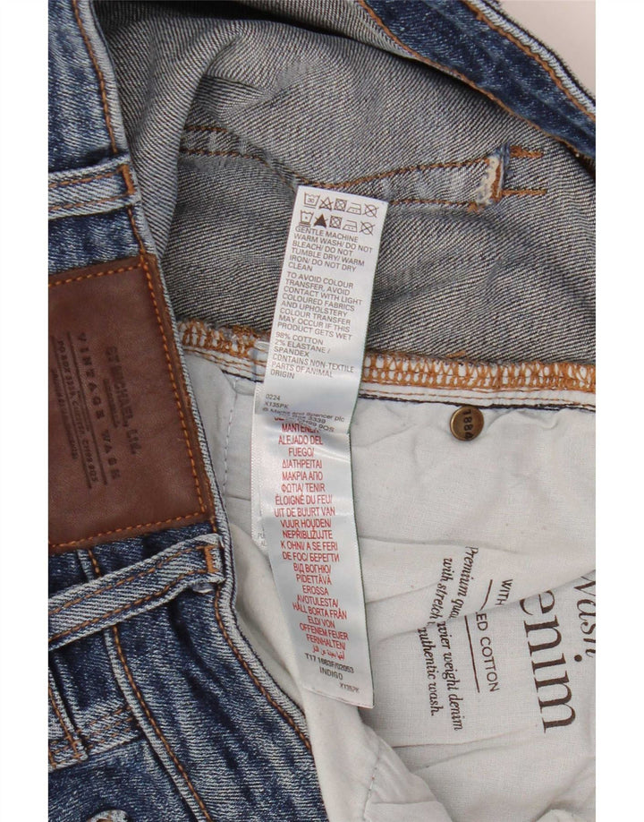 Marks & Spencer Straight Jeans til mænd W38 L31 Blå bomuld