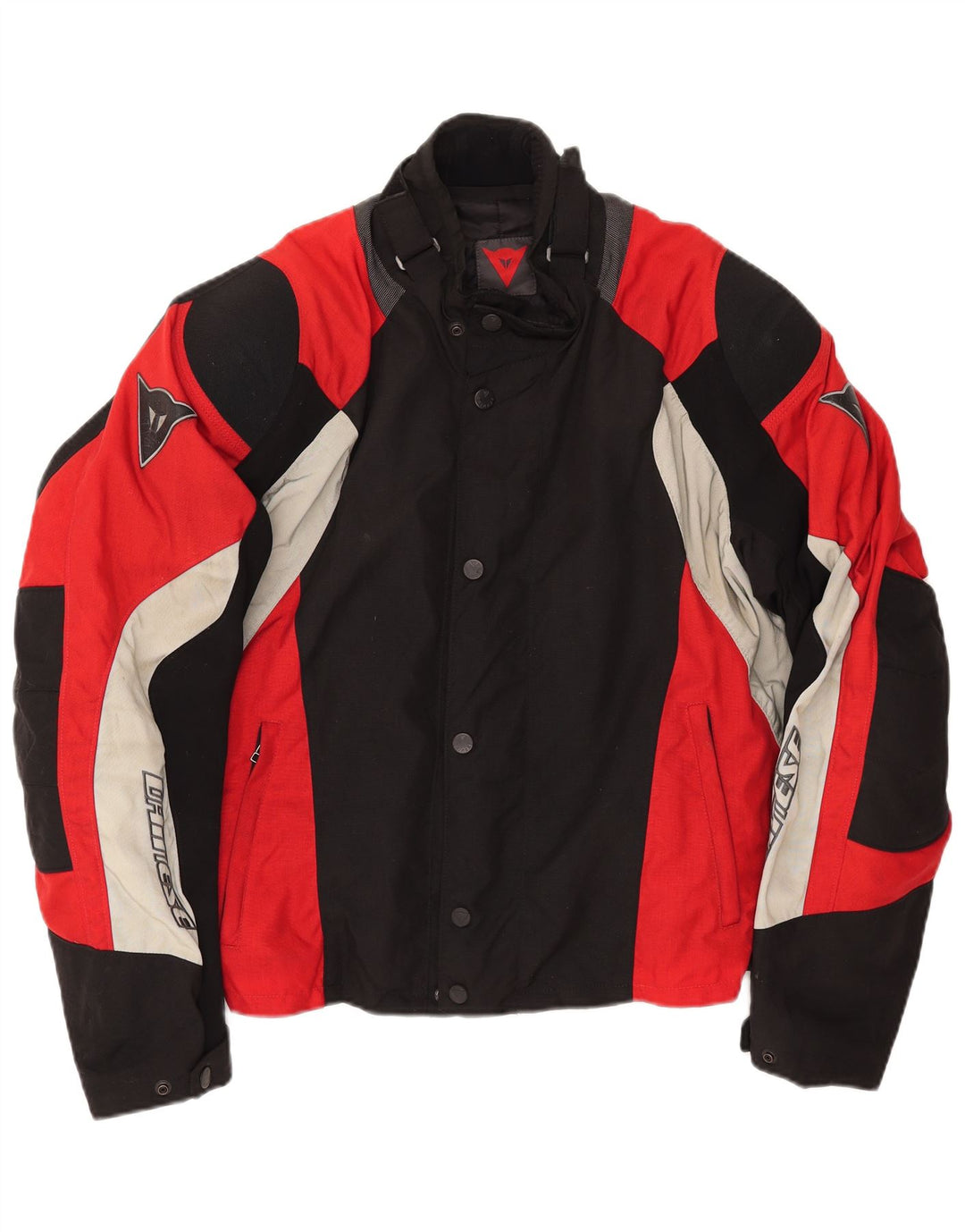 DAINESE Herre grafisk racerjakke IT 54 2XL Rød Colourblock Nylon