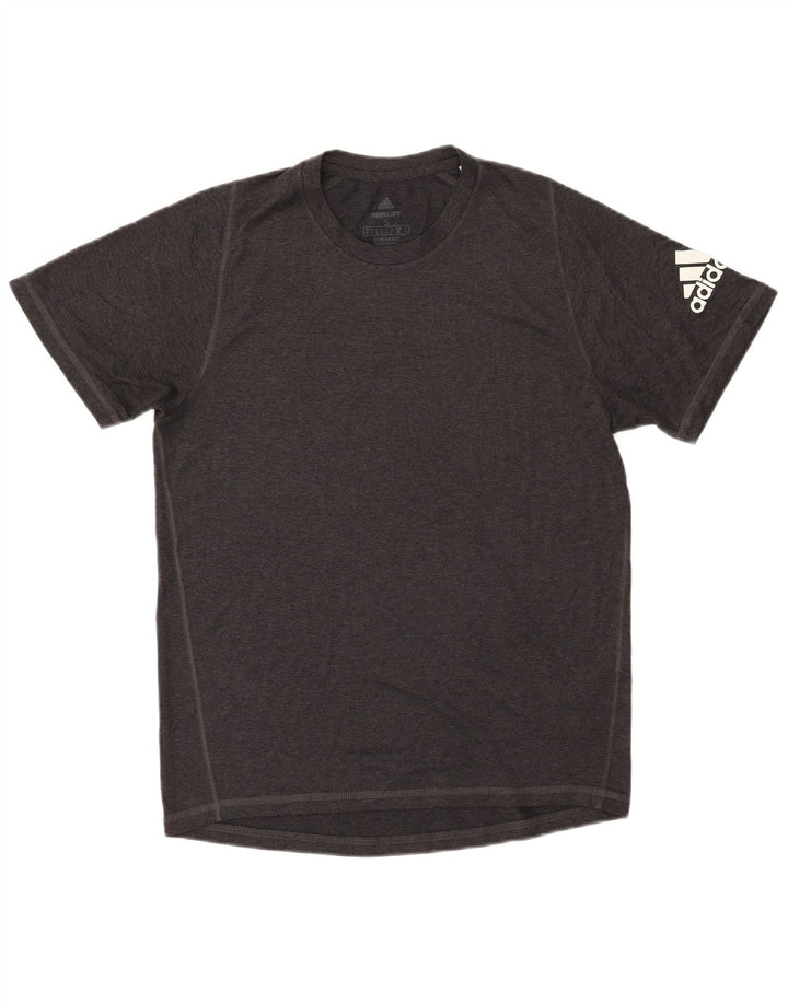 Adidas Herre Aeroready Grafisk T-Shirt Top Lille Grå Polyester