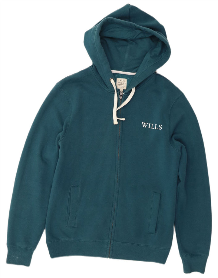 Jack Wills Hættetrøje med lynlås til mænd Medium turkis bomuld