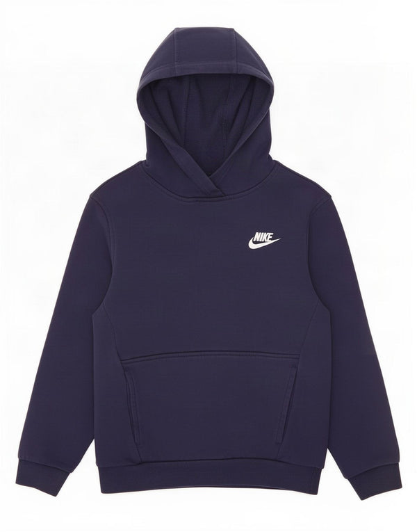 Nike hættetrøje til piger 10-11 år Medium marineblå bomuld
