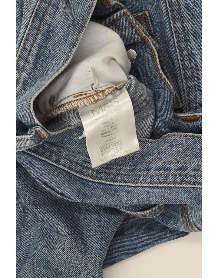 Marks & Spencer Straight Jeans til mænd W34 L29 blå bomuld