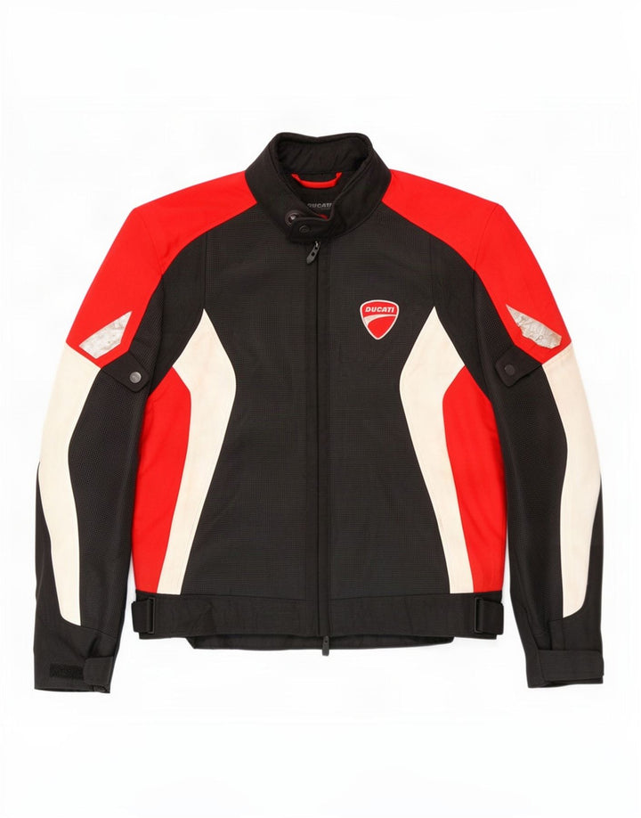 Revit Herre Graphic Racer Jacket UK 40 Large Black Colourblock Polyester