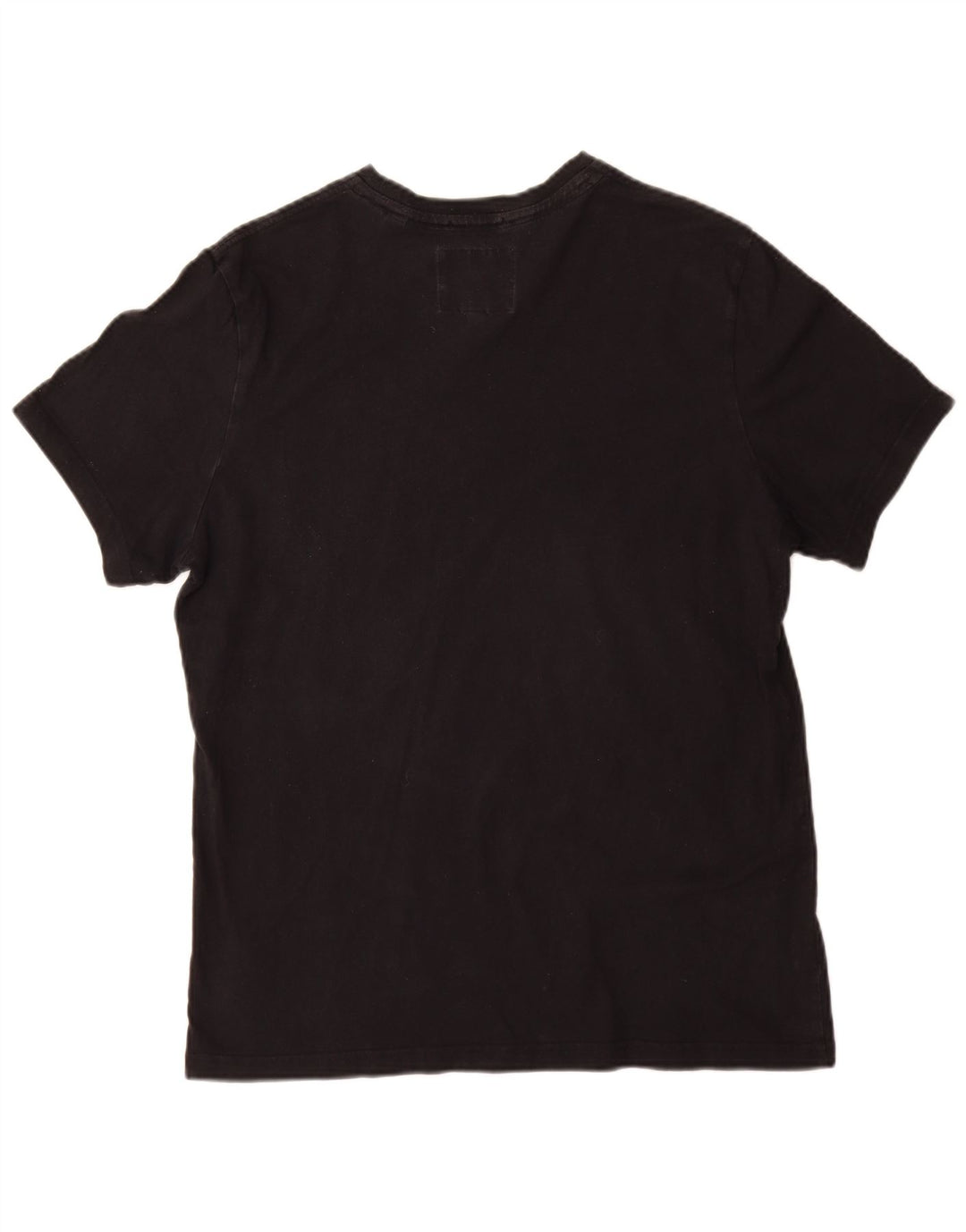 JACK WILLS Herre Classic Fit Grafisk T-Shirt Top Stor Sort Bomuld