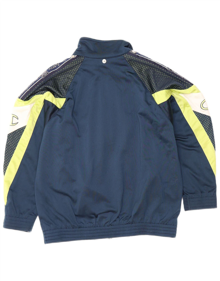 Champion drenge træningsdragt topjakke 11-12 år Large Navy Blue Colourblock