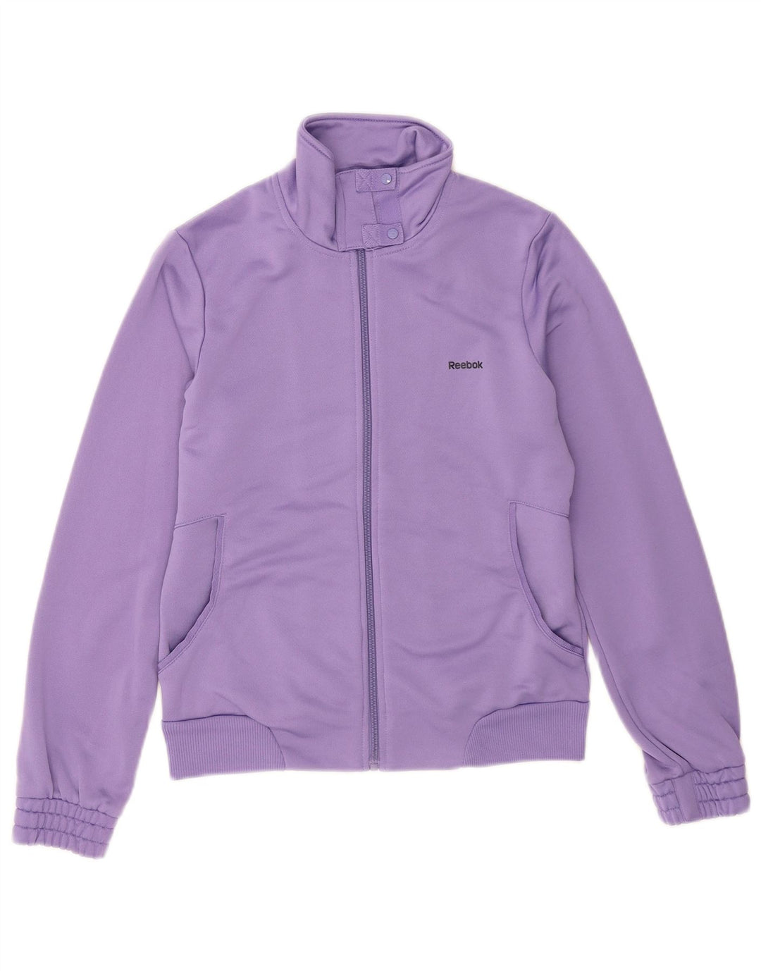 Reebok træningsdragt topjakke til kvinder UK 14 Medium Lilla Polyester