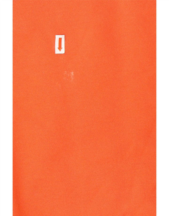 PUMA Dame Oversized Grafisk Sweatshirt Jumper UK 10 Small Orange Bomuld