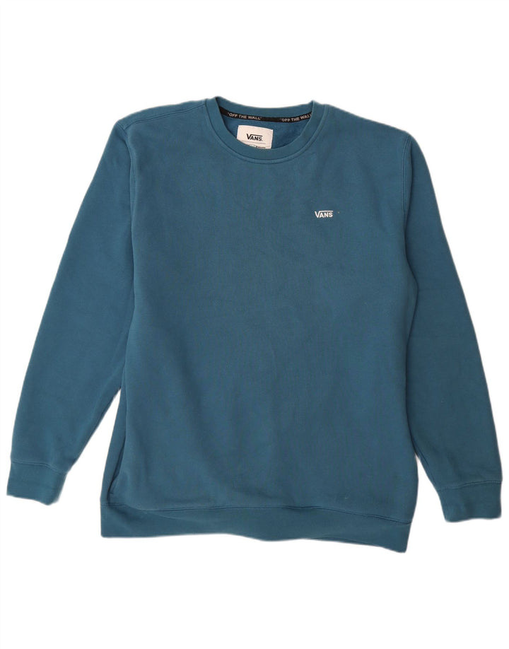 VANS Herre Sweatshirt Jumper Stor Blå Bomuld
