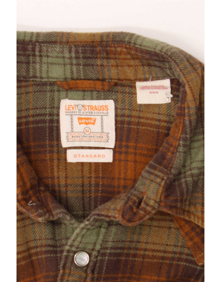 Levi's Flannelskjorte til mænd Medium Brun Plaid Bomuld