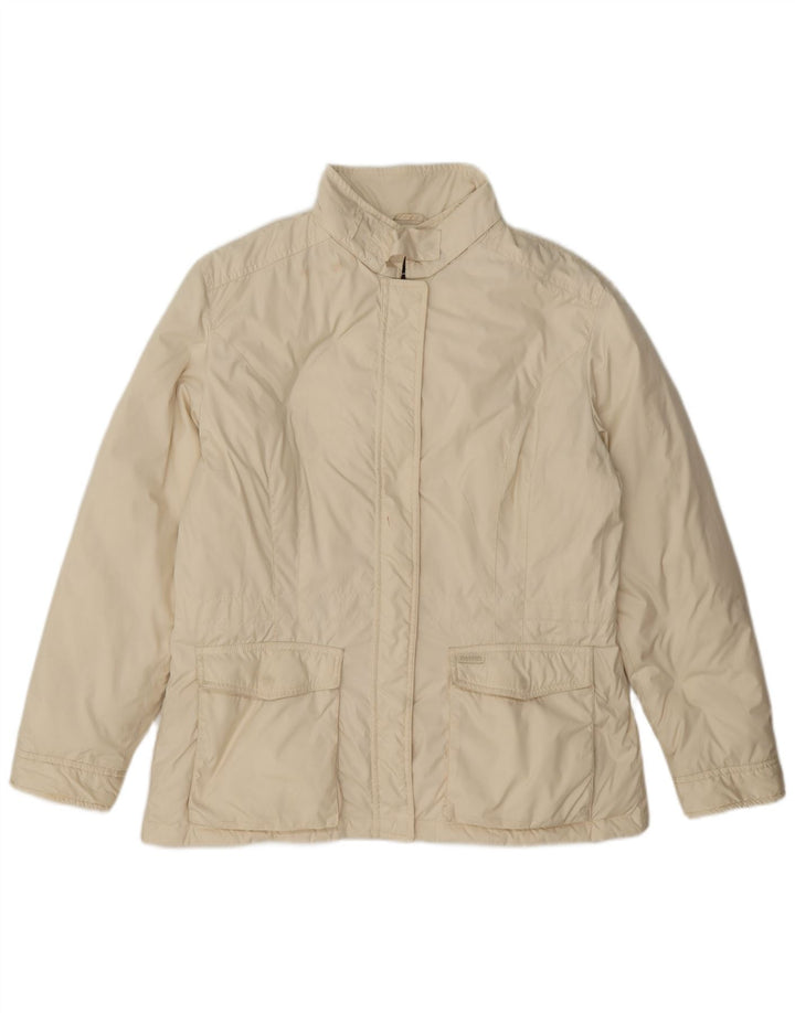 Paul & Shark Womens Utility Jacket UK 18 XL Off White Polyester Classic