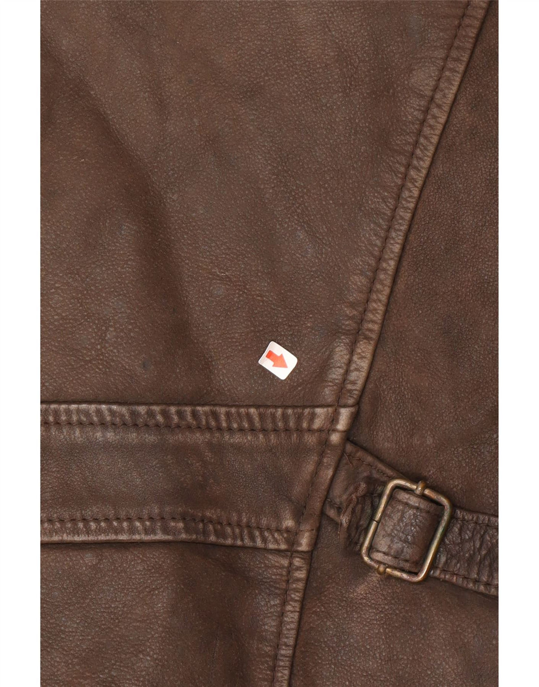 Vintage Herre Læderjakke UK 38 Medium Brun Læder