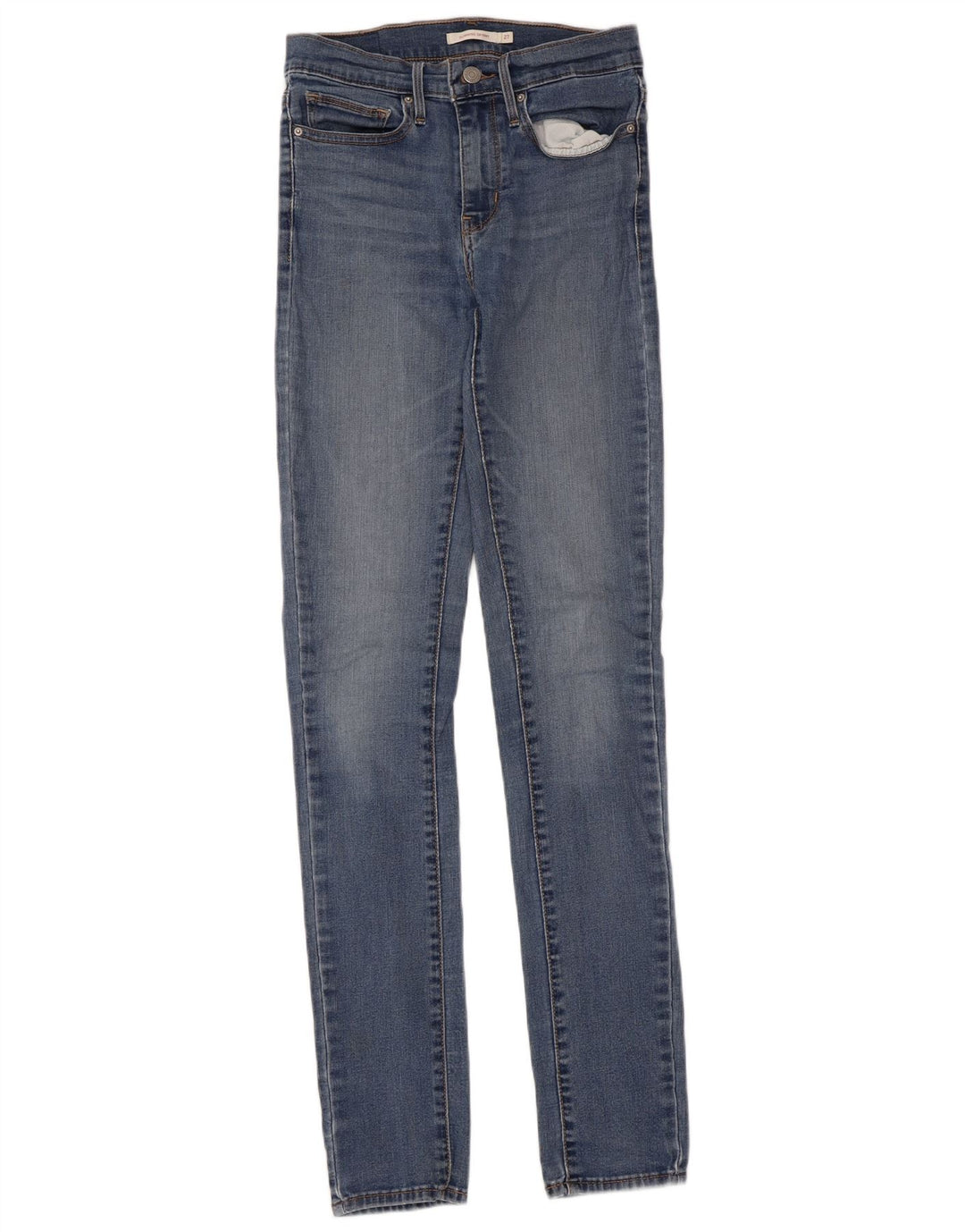 Levi's Dame Slankende Skinny Jeans W27 L34 Blå Bomuld